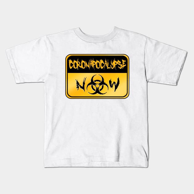 Coronapocalypse Now (gold) Kids T-Shirt by Smurnov